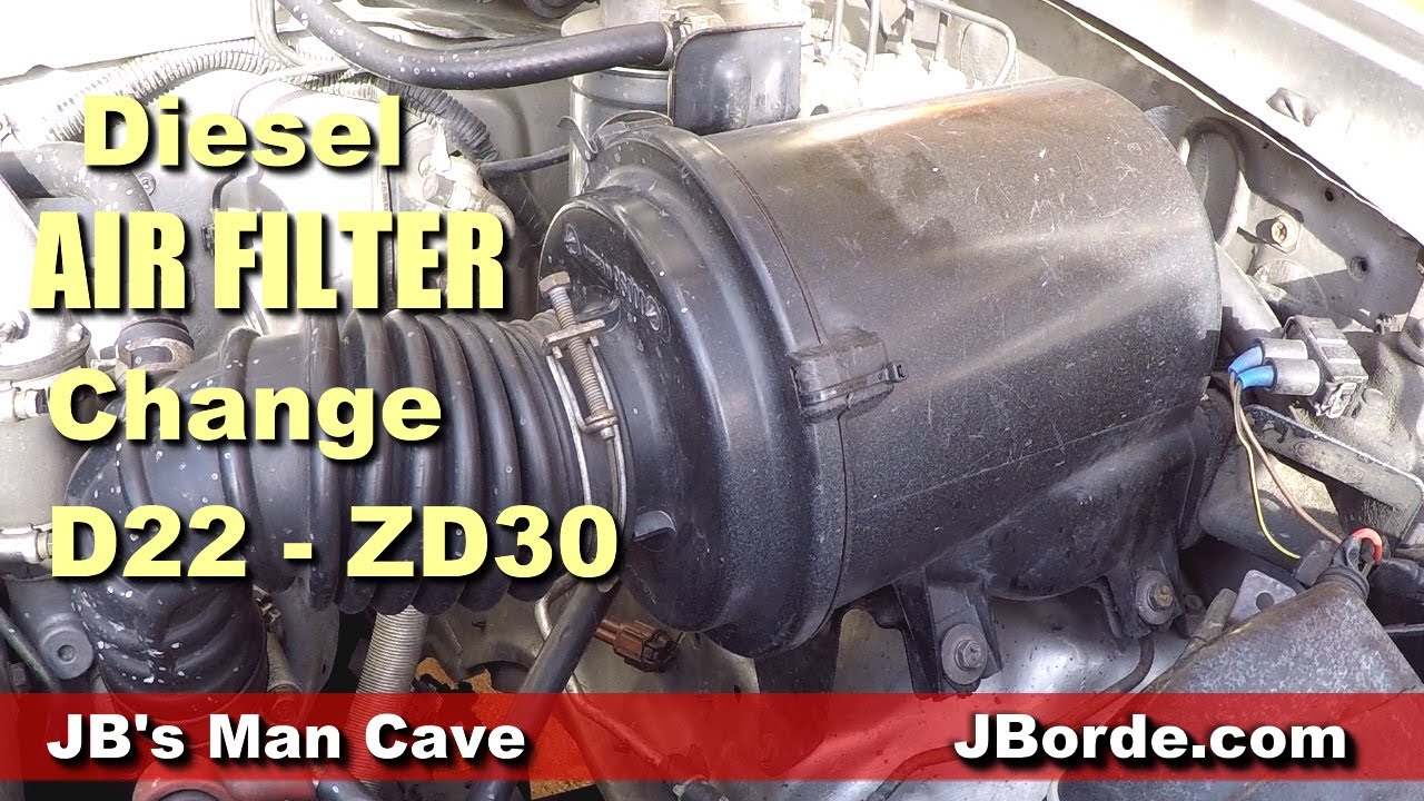 Как заменить воздушный фильтр D22 Frontier Turbo на двигателе ZD30 DIY NP300 | автор: JBManCave.com
