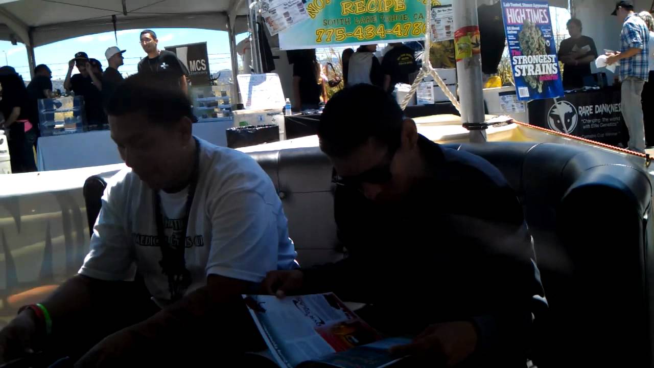 Weedmaps lounge at the SF Cannabis Cup