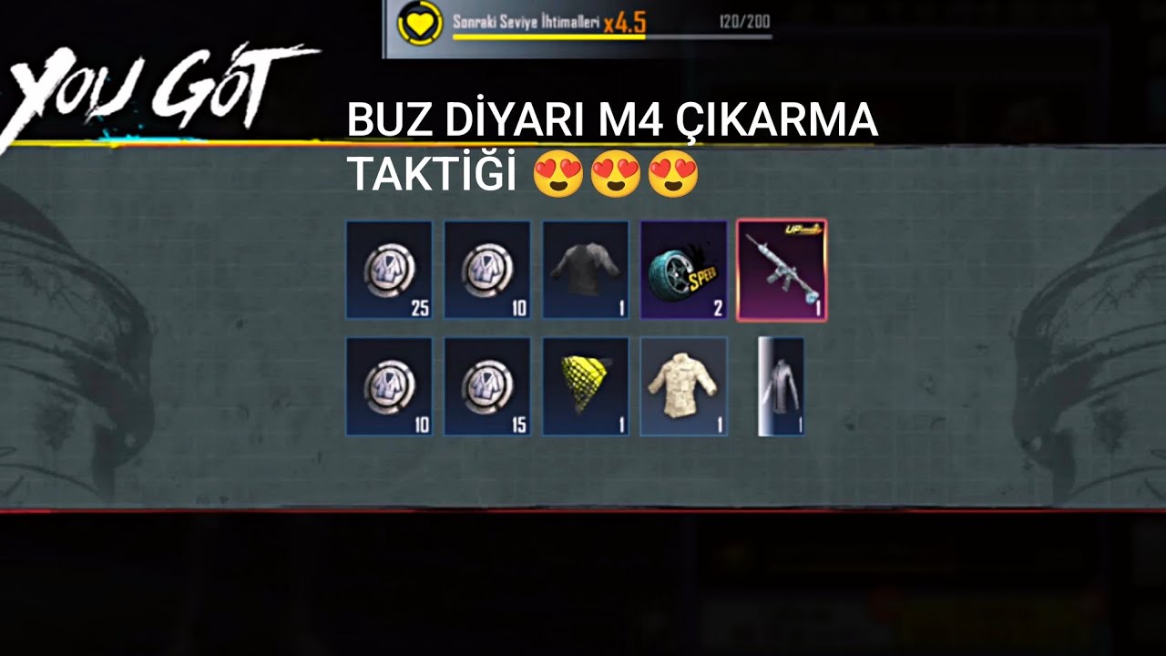 YENİ KLASİK SANDIK BUZ DİYARI M4 ÇIKARMA TAKTİĞİ 😍😍😍 #pubgmobile #pubg #bgmi #buzdiyarı 