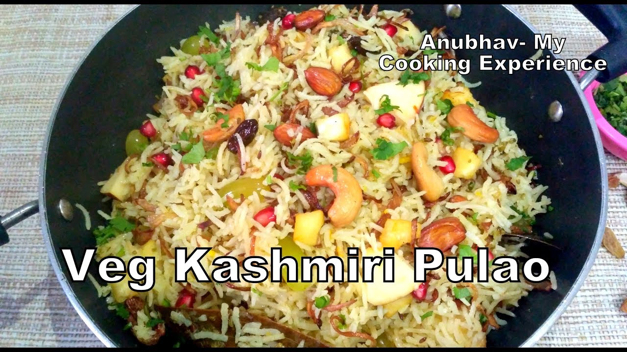 Veg Kashmiri Pulao |  वेज कश्मीरी पुलाव | Healthy And Delicious | English Subtitles
