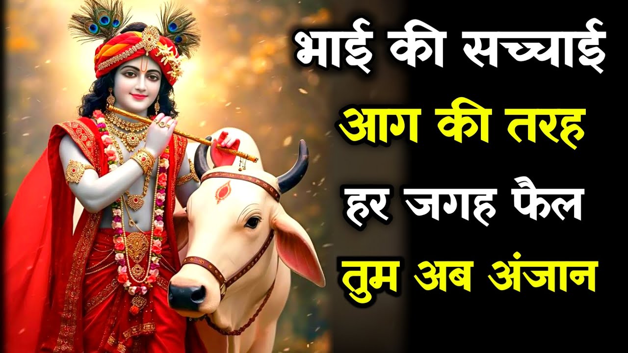 ||मेरे प्रिय||भाई की सच्चाईआग की तरह हर जगह फैल तुम अब अंजान||lord Krishna divine message