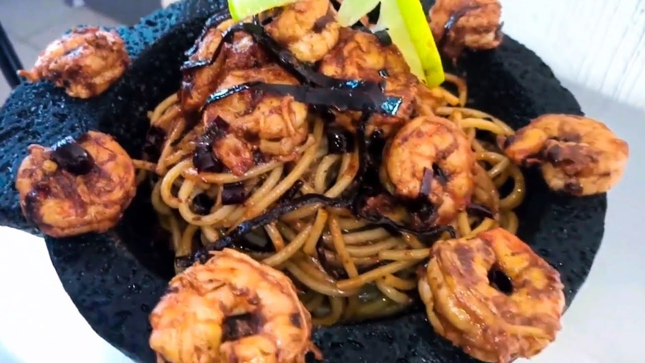 CAMARONES A LA DIABLA CON ESPAGUETI  🍤🍤🍤