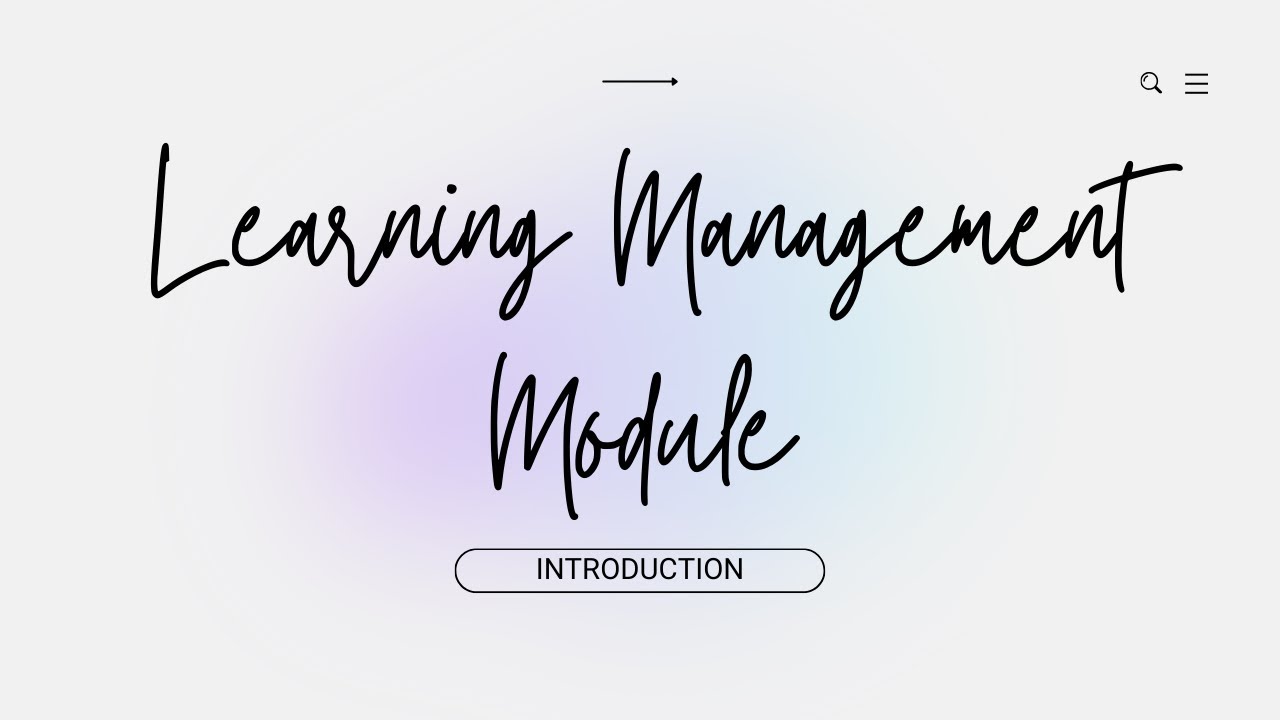 Learning Module Development Course