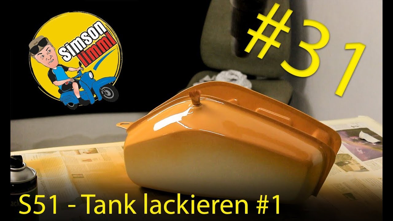 Simson S51 Neuaufbau -  Teil 31 den Tank Lackieren #1