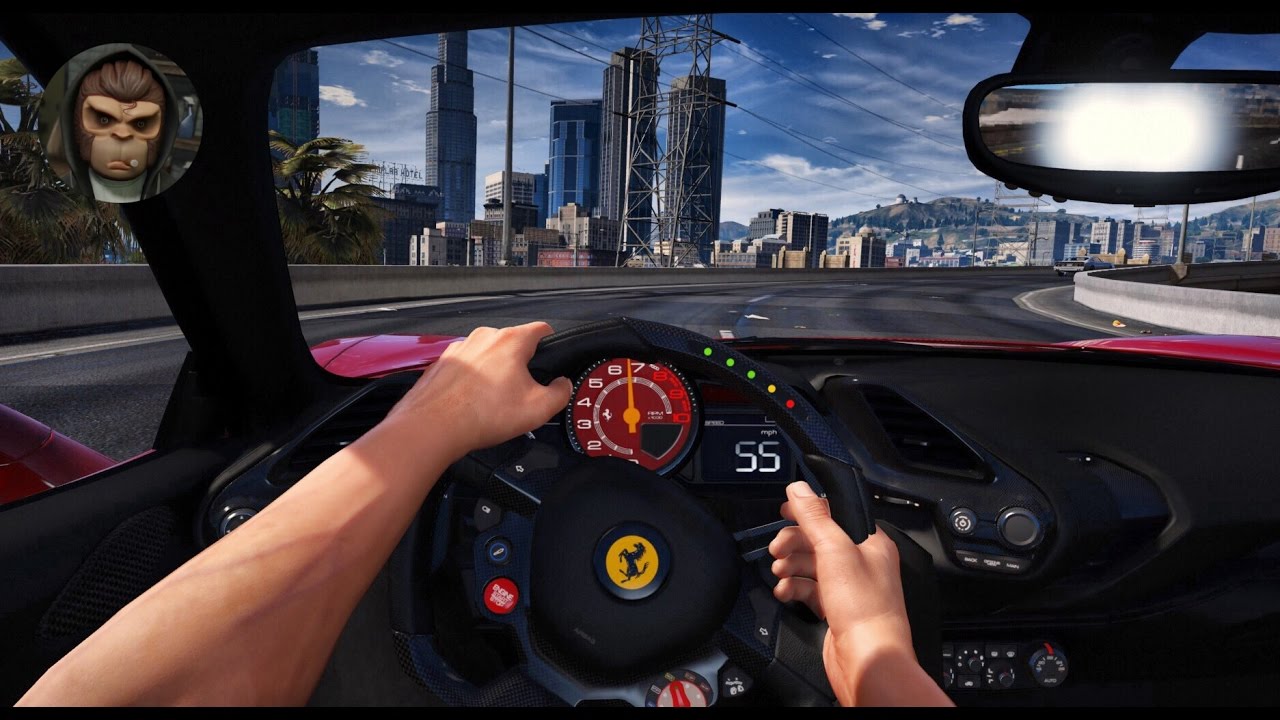 ► GTA 6 Graphics - ✪ REDUX - FIRST PERSON NIGHT Ferrari 488 GTB - Gameplay! 60 FPS