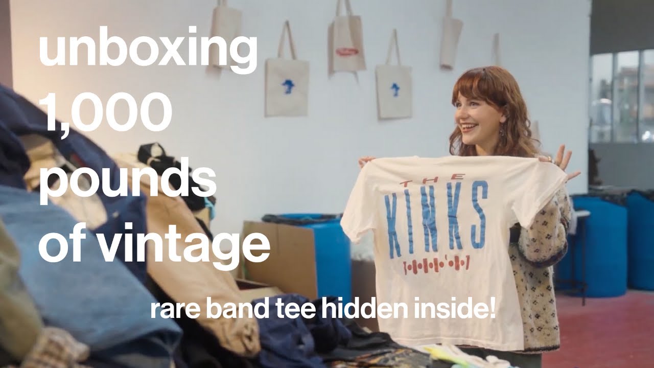 Unboxing 1,000 Pounds of Vintage | Rare Band Tee Inside!
