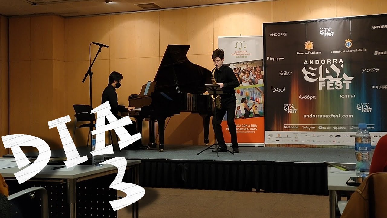 Dia 3 en el Andorra Sax Fest: Masterclass, ensayos, concursos, y más