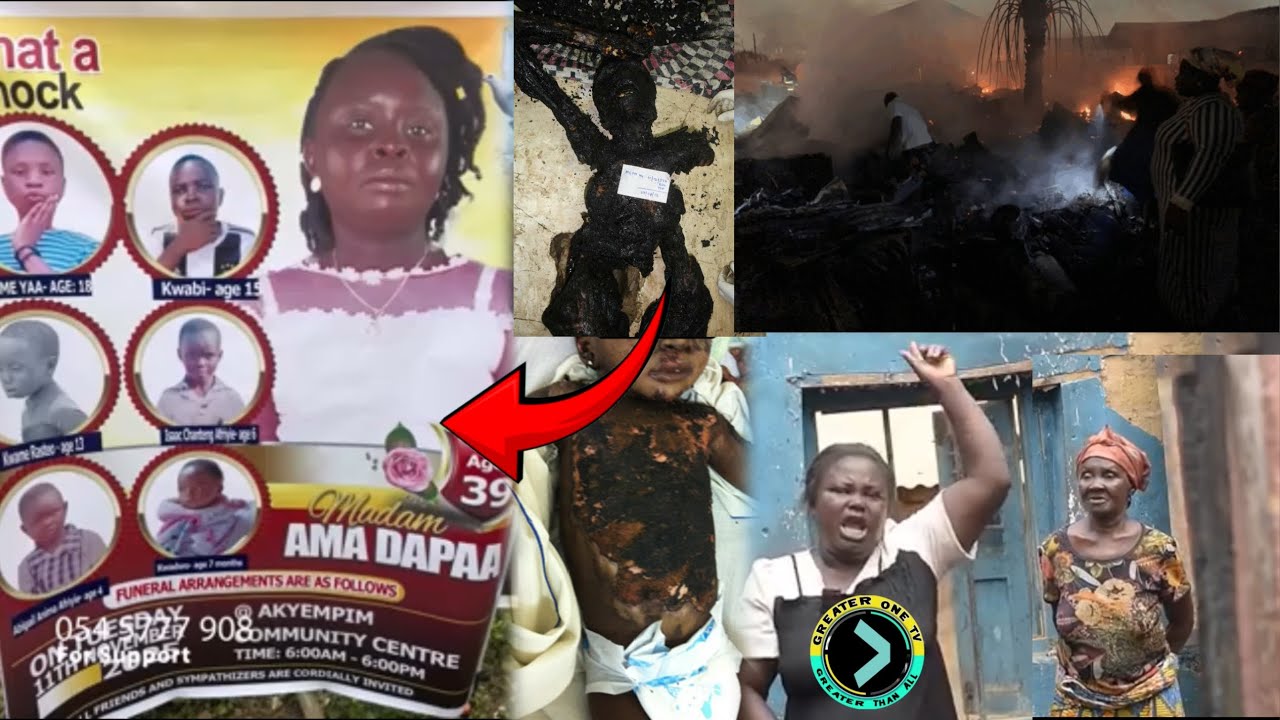 Afriyie Buřnt His Wife & 6 Children to Ashes and Han̈ged Himself At Dunkwa -Akyempim