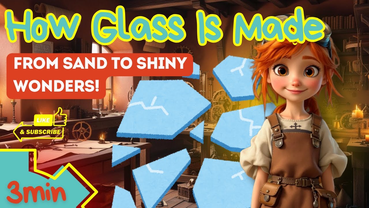 How Is Glass Made? 🏖️ From Sand to Windows! | Fun Science Video for Kids