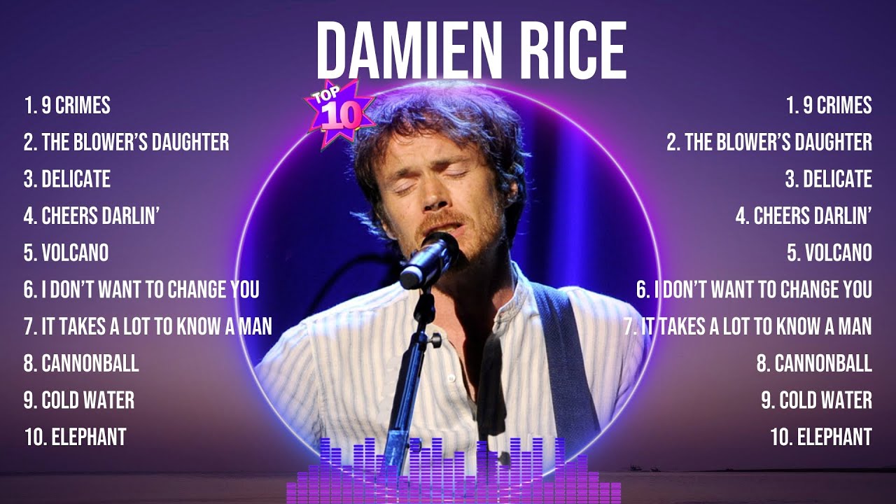 Damien Rice Top Of The Music Hits 2024- Most Popular Hits Playlist
