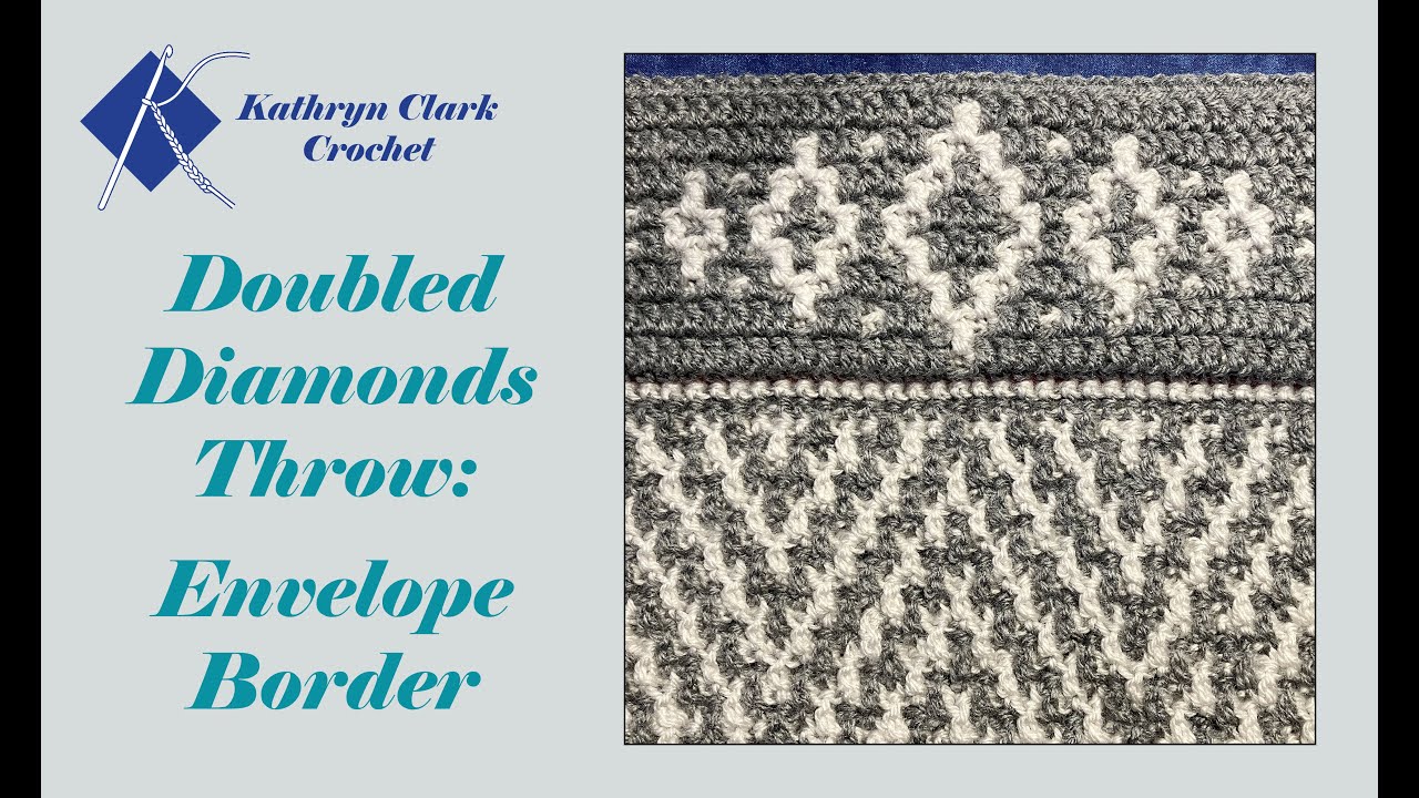 Doubled Diamonds Throw: Envelope Border