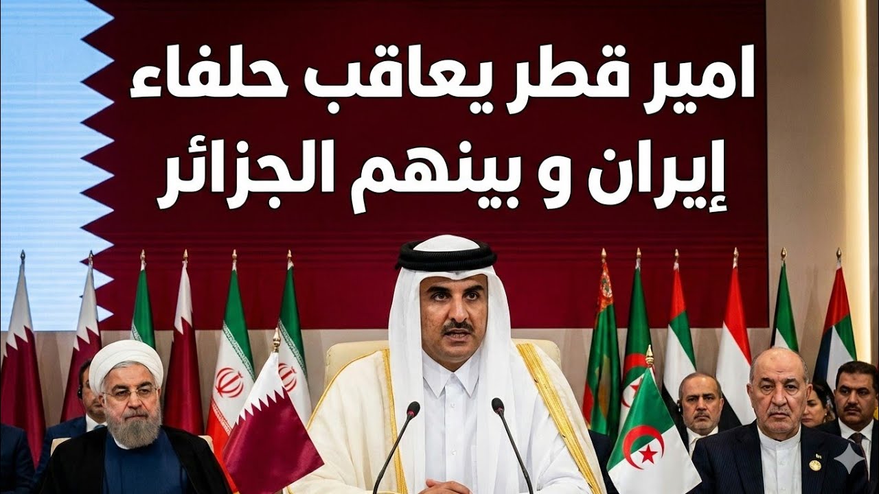 هذا ما فعله امير قطر : عقوبات على حلفاء ايران و قرار يصدم ثلاث دول بينهم الجزائر