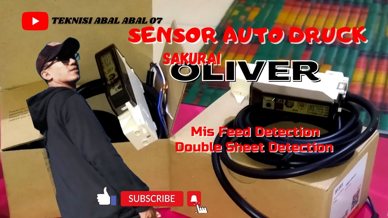 SENSOR AUTO DRUCK MESIN CETAK OLIVER 258 double sheet dan mis feed detections