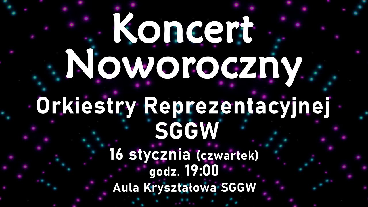 Noworoczny koncert Orkiestry Reprezentacyjnej SGGW