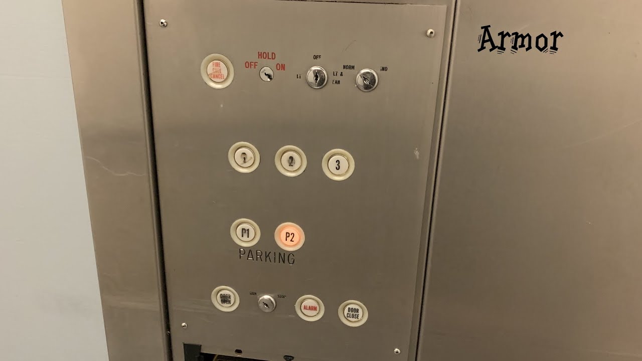 Vintage Armor Hydraulic Elevator at The Sandcastle Motel, Rehoboth Beach, DE
