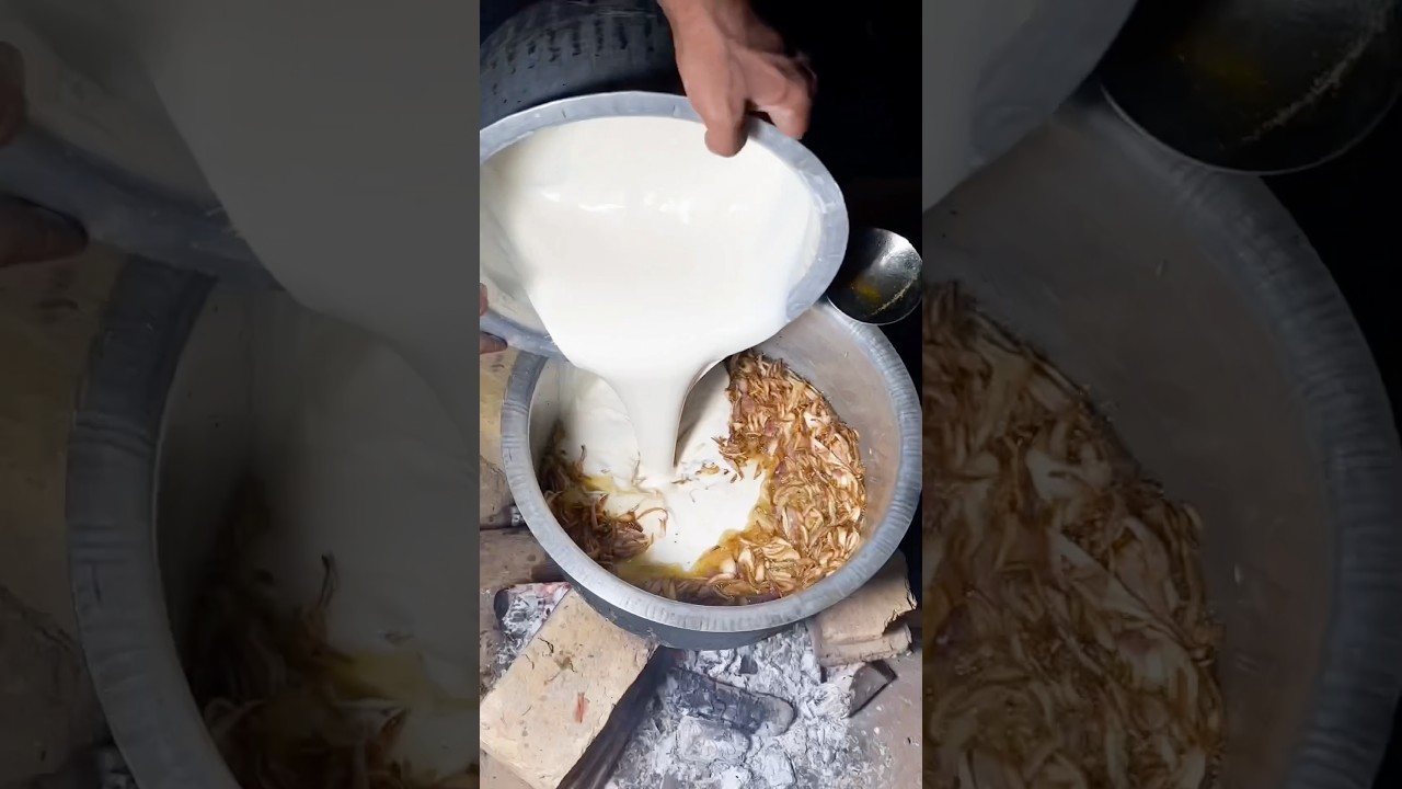 Хуруд &mdash; вкусное местное блюдо с творогом и баклажанами в Кветте, Пакистан. #short#food#quetta