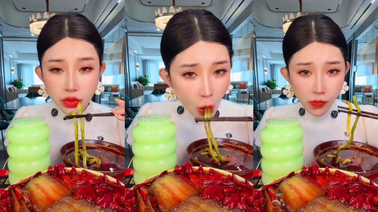 ASMR MUKBANG | SPICY CHINESE PORK BELLY & HOT CHILI NOODLES | EATING SHOW 🍲🔥