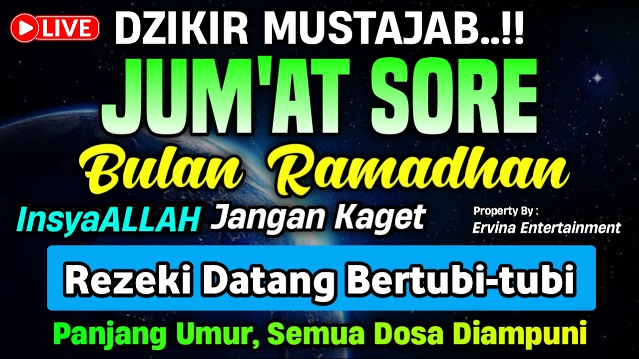 DZIKIR PAGI HARI JUM'AT PEMBUKA PINTU REZEKI, ZIKIR PEMBUKA PINTU REZEKI | DZIKIR PAGI