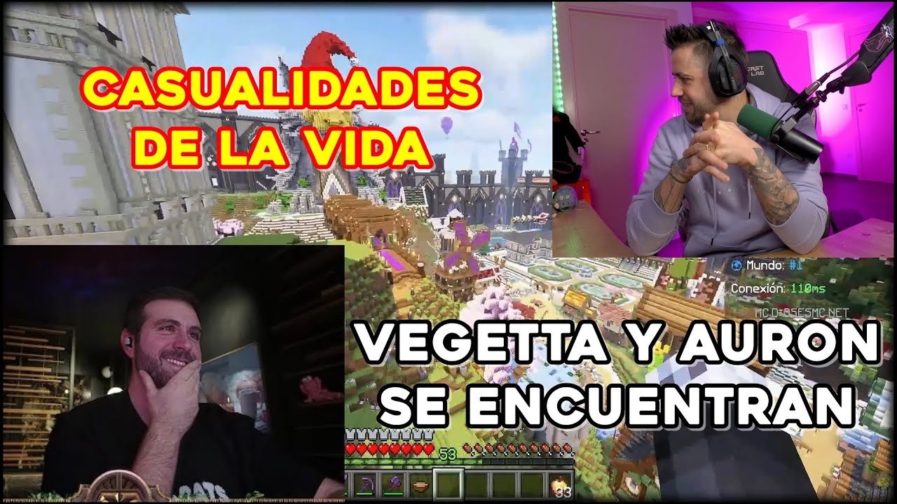 VEGETTA se ENCONTRÓ con AURON por PRIMERA VEZ en un RESTAURANTE 😲😁 (POV de los 2)