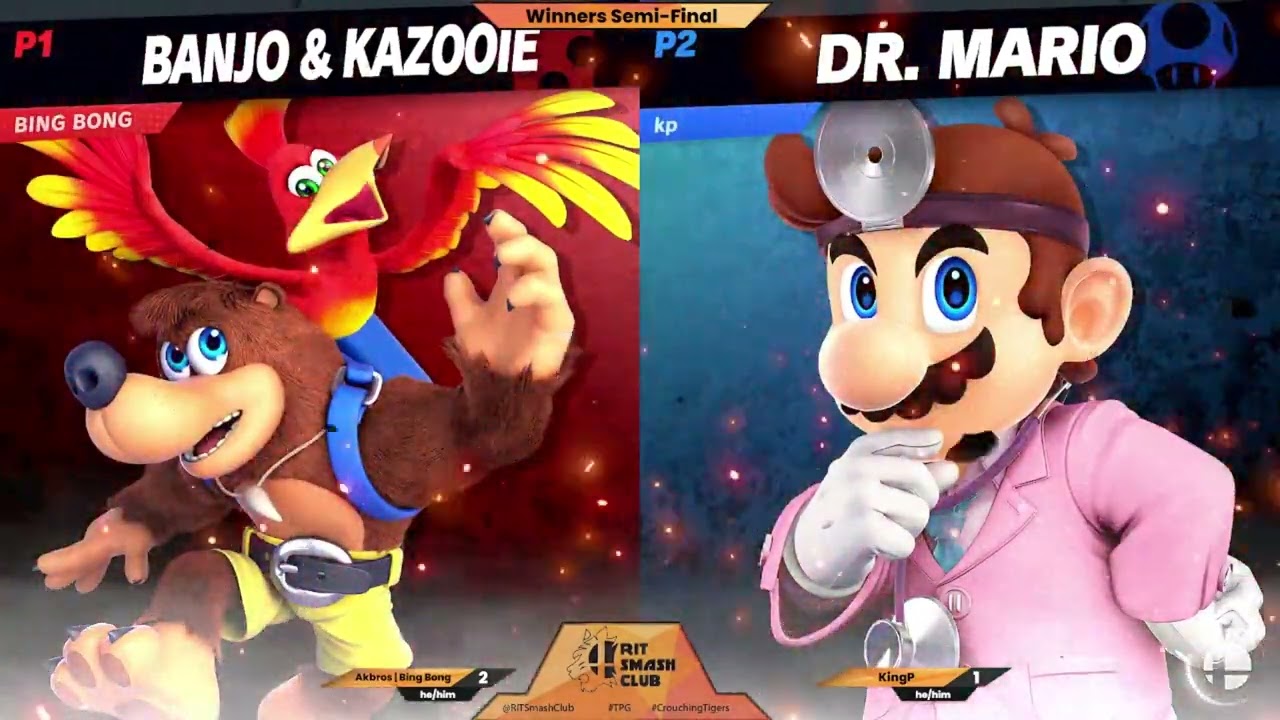 Akbros | Bing Bong (Banjo & Kazooie) vs KingP (Dr Mario) | Winners Finals | The Prowling Grounds 94