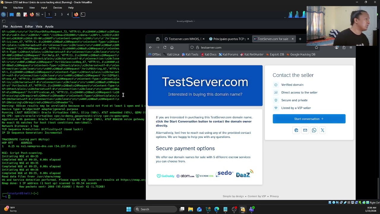 Perform Web Application Reconnaissance using Nmap and Telnet. )