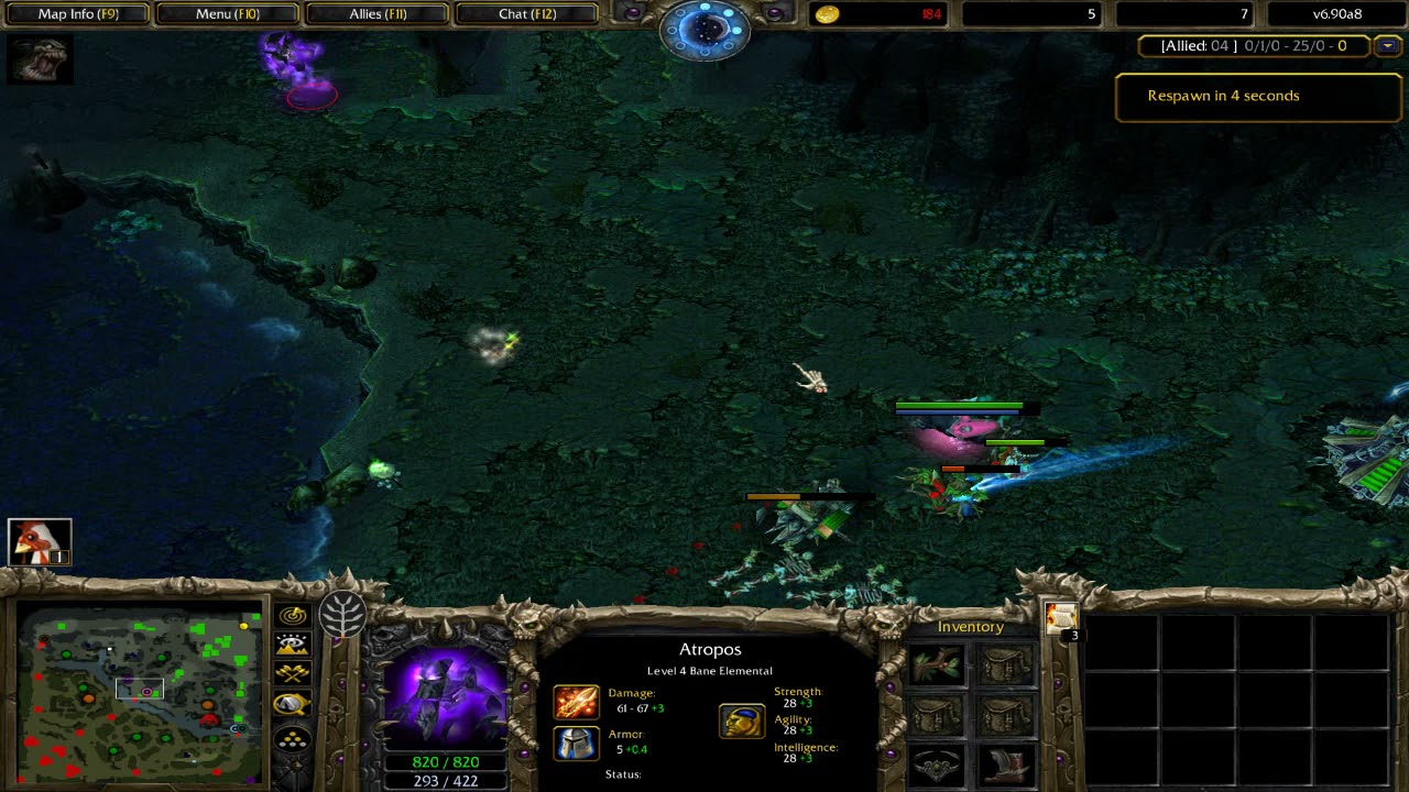 DotA 1 Gameplay (Warcraft 3) - Naix - Lifestealer "BestMurlocPlay"