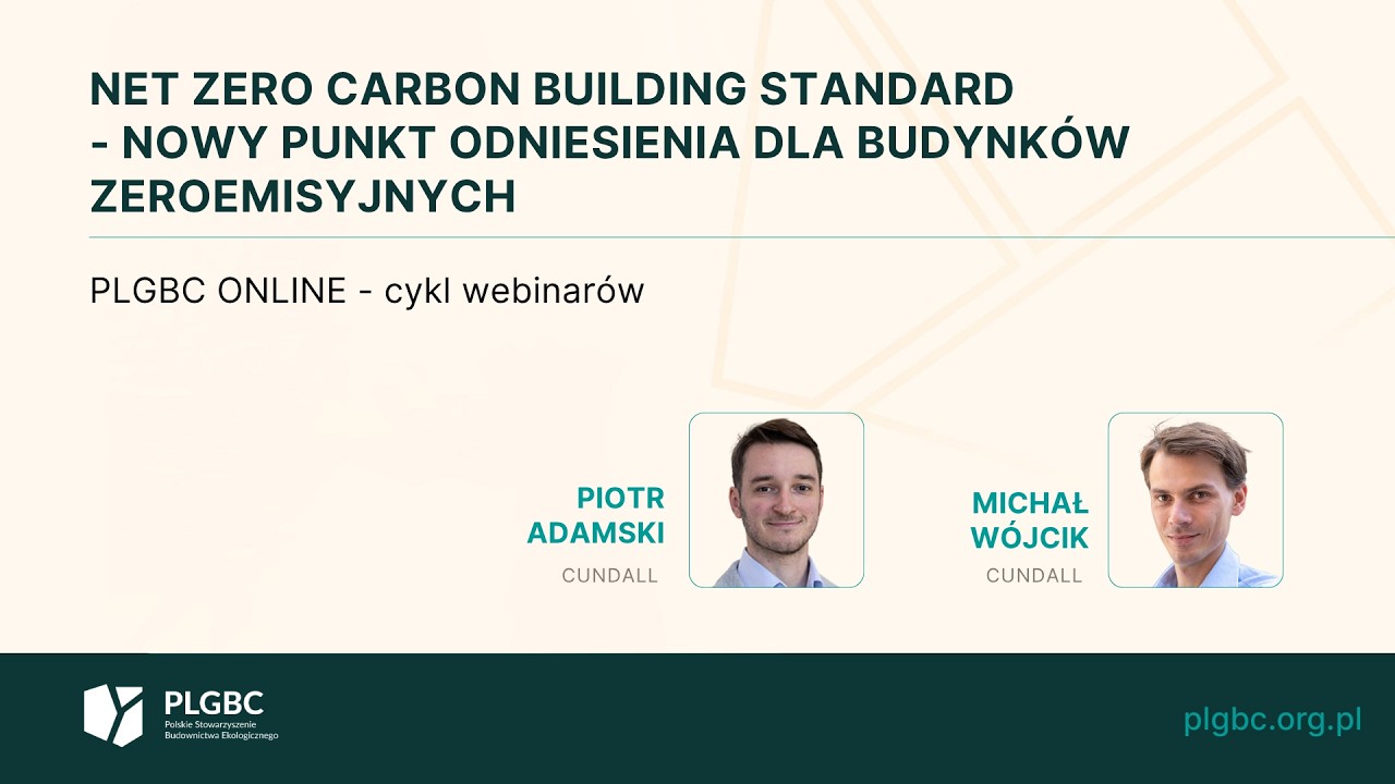 PLGBC Webinar: Net Zero Carbon Building Standard