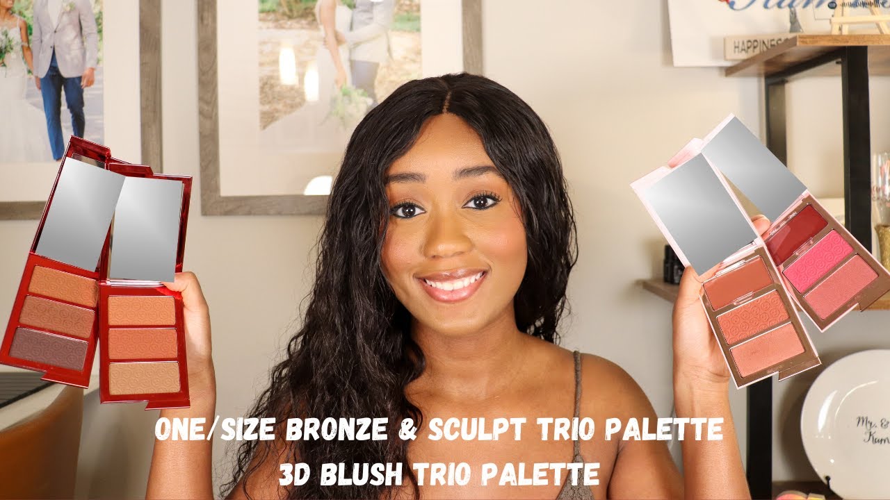 ONE/SIZE MADE FOR SHADE BRONZE SCULPT TRIO PALETTE DEEP & DARK| CHEEK CLAPPER 3D BLUSH TRIO PALETTE