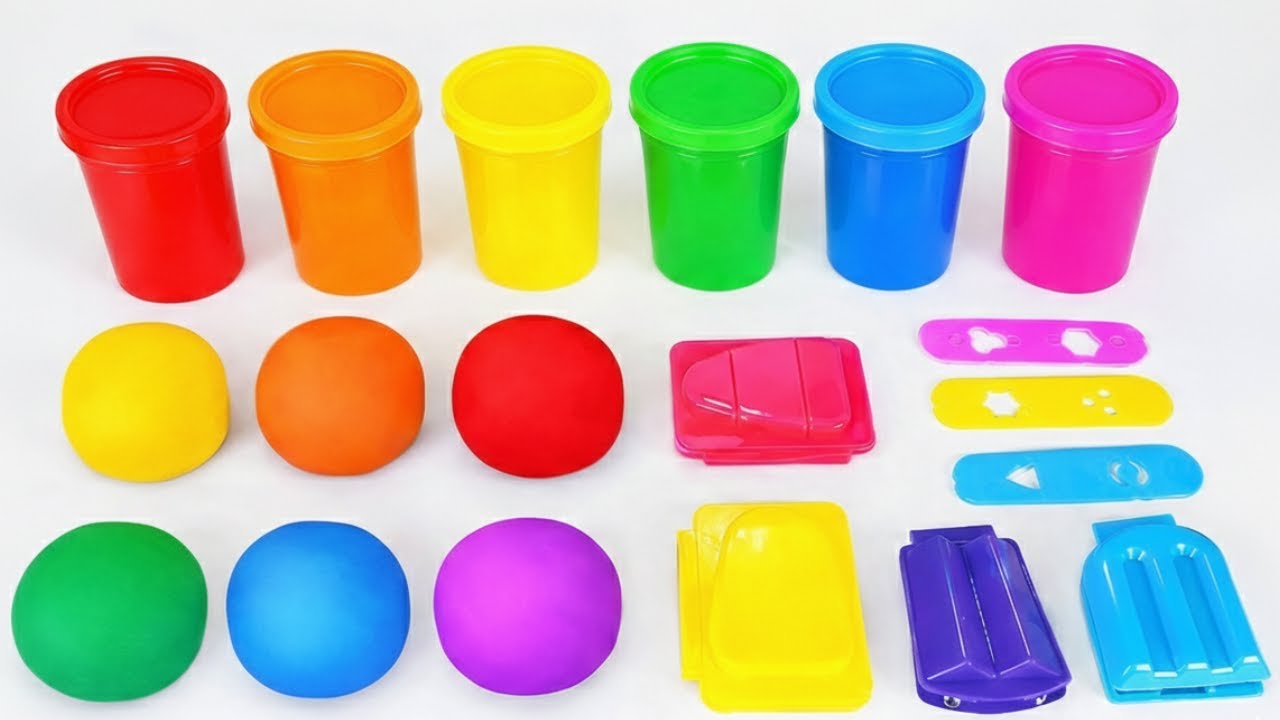 Learn Colors & Shapes with Clay 🎨🧩 Fun Learning for Toddlers