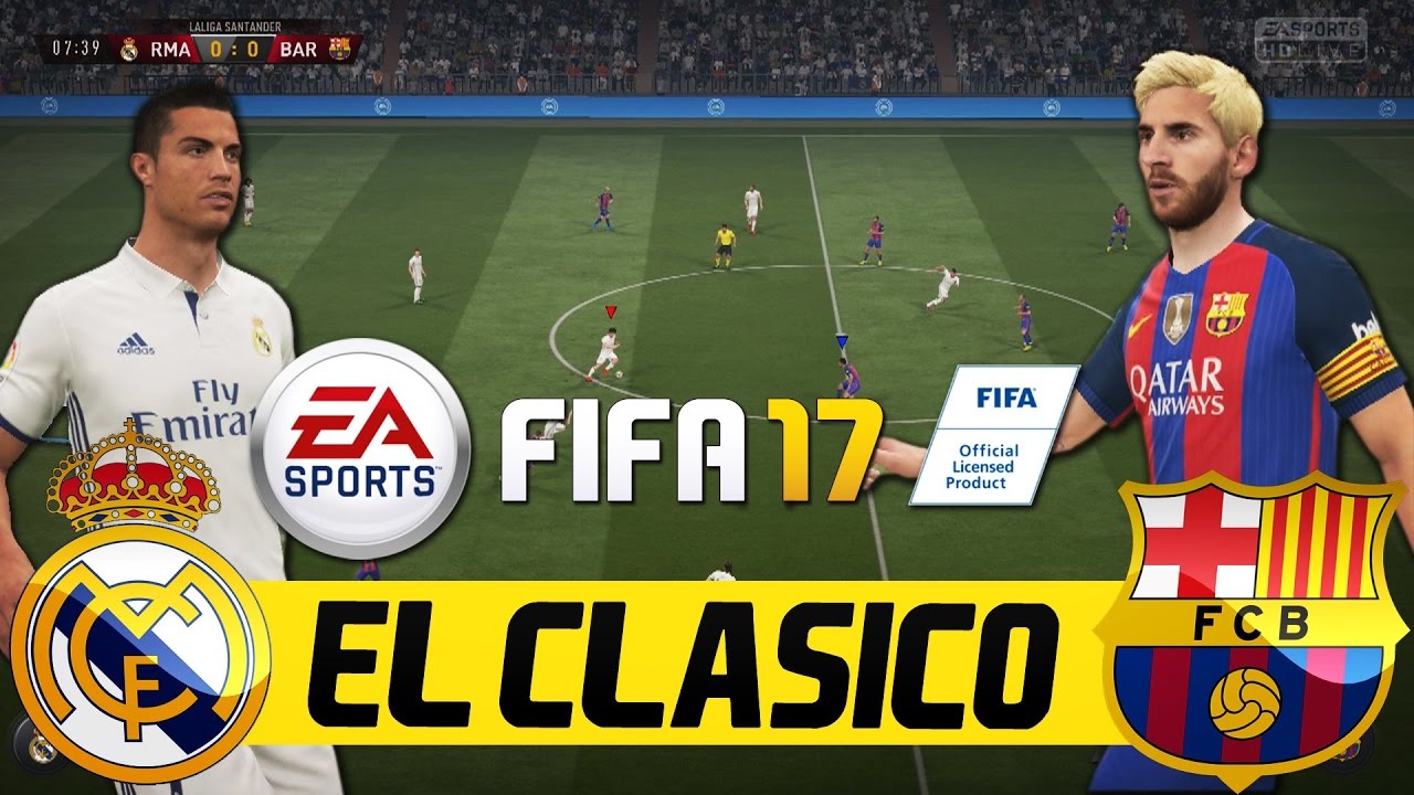 FIFA 17 | REAL vs FC Barcelona - Full Gameplay (PS4/Xbox One) (ARABIC)