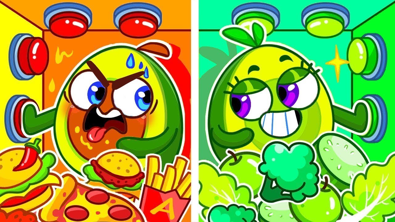 Healthy Food vs Junk Food Song 🍔 🥗 Boys VS Girls Challenge | Cartoon & Nursery Rhymes | PP Family🥑