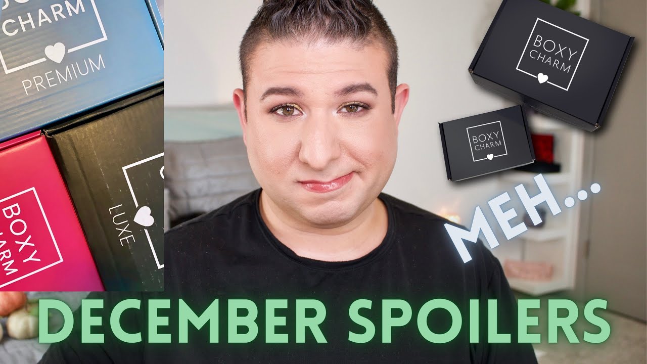 BOXYCHARM DECEMBER SPOILERS! 2021 BOXYLUXE, PREMIUM, AND BASE CHOICE + SNEAK PEEKS | Brett Guy Glam