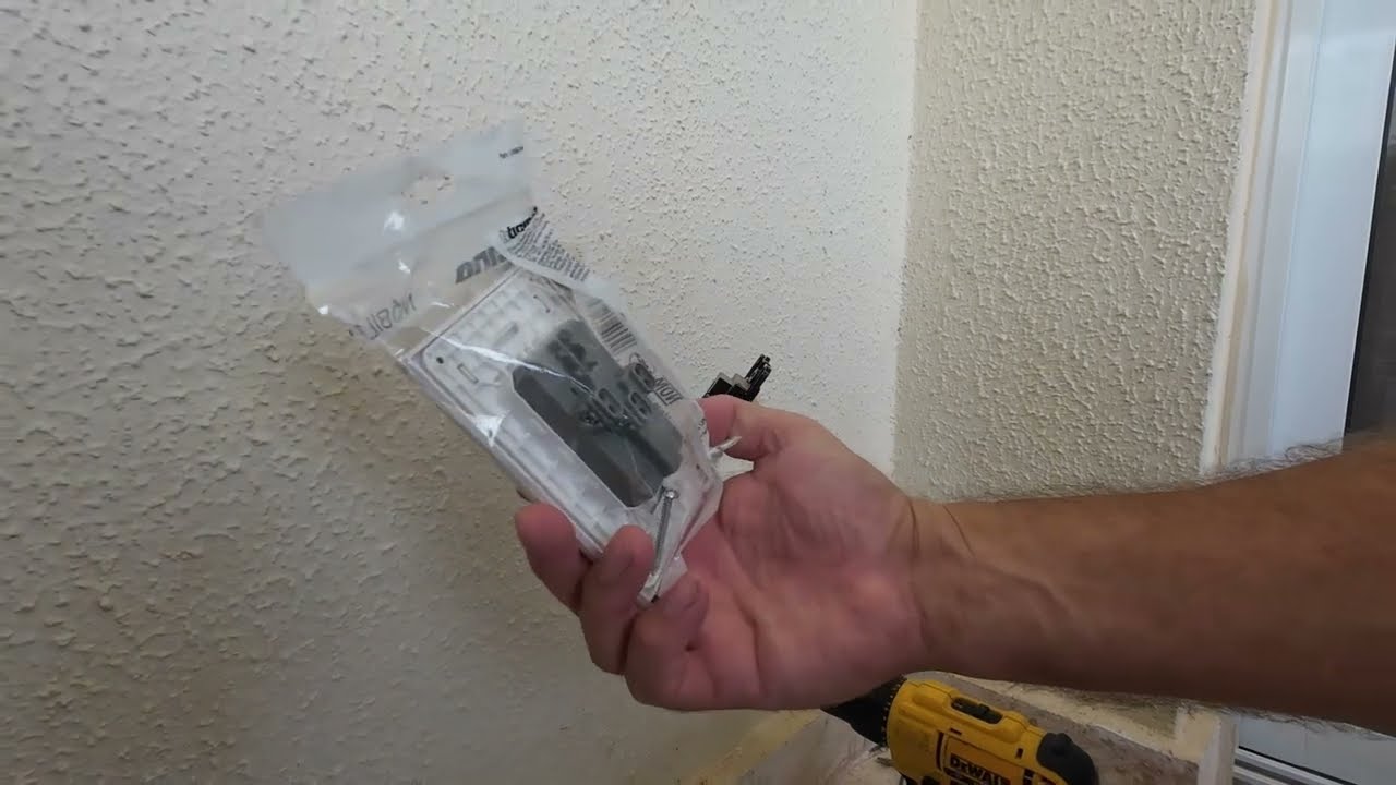 How to Install an Electrical Outlet on a Concrete Wall 