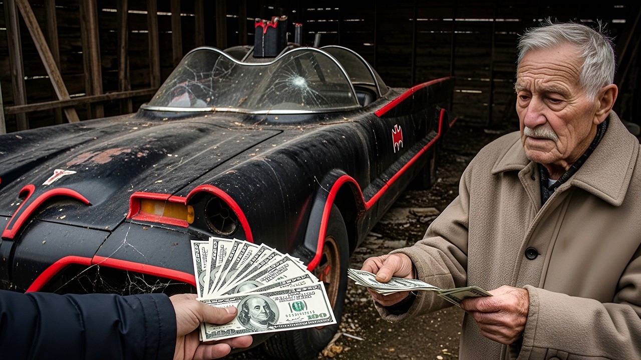 I Bought a 1966 Adam West Batmobile for ONLY $500! Old Man Sold Me His Abandoned Legend