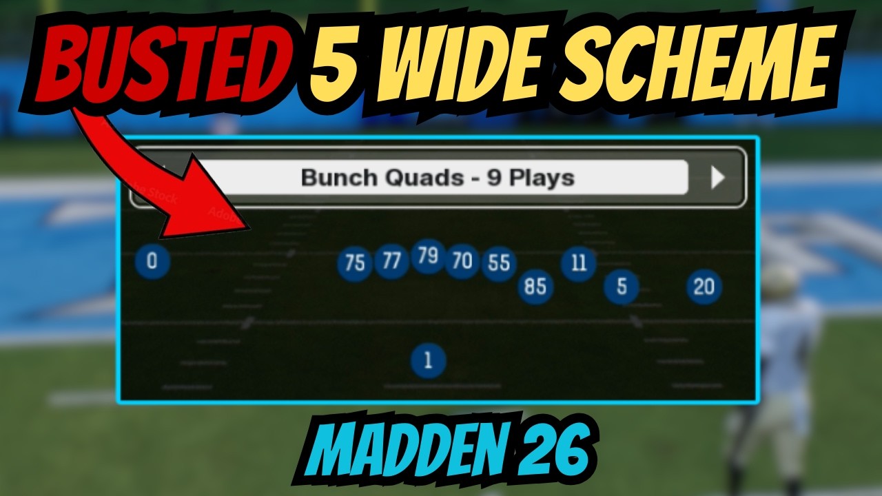 INSANE 5 WIDE SCHEME! Gun Bunch Quads Mini Scheme | Madden 26 Tips & Tricks