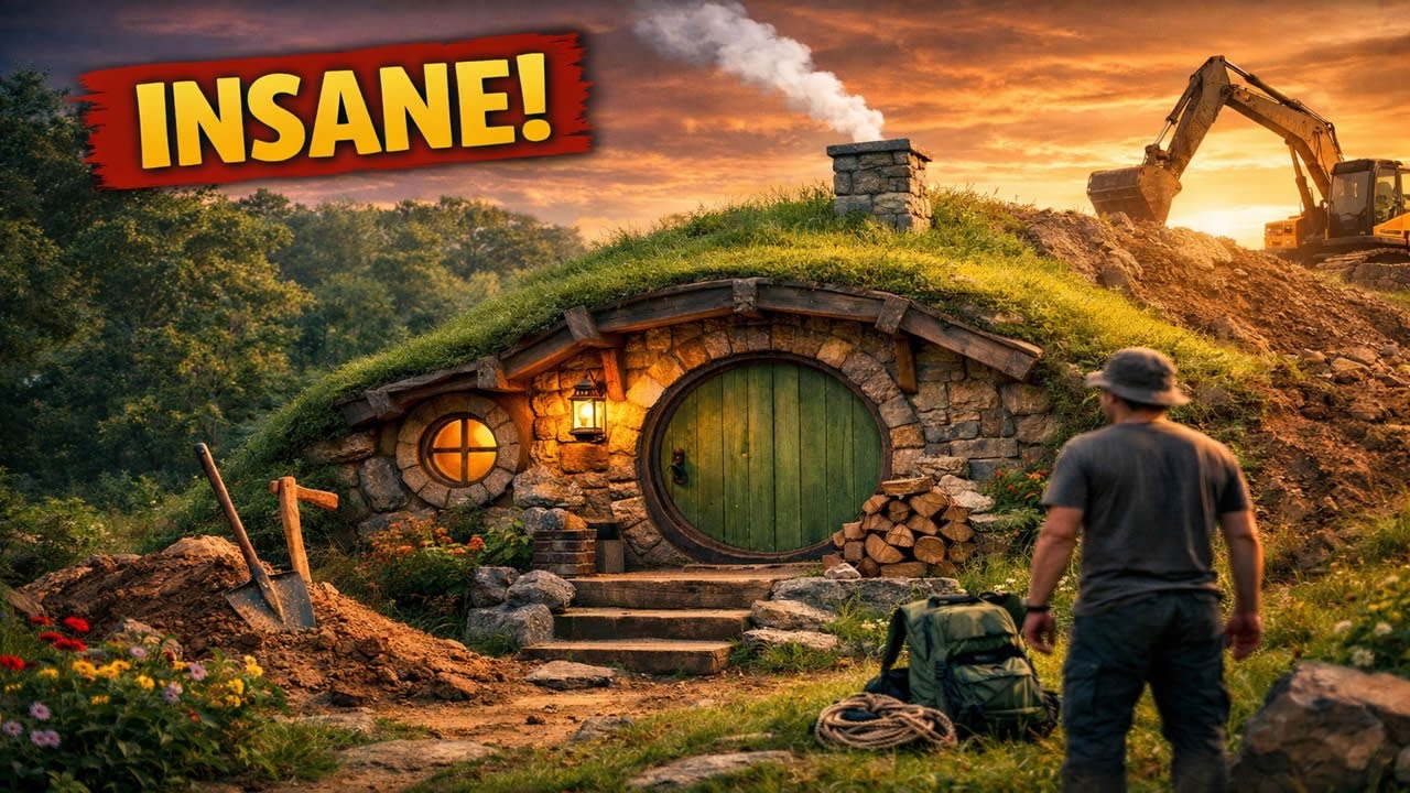 60 Days Solo on a Rock Cliff 🏕️🔥 Building a Secret Stone Cabin (Bushcraft Survival)