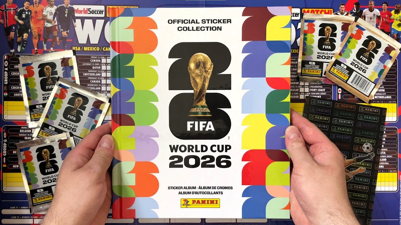 Panini FIFA WORLD CUP 2026 Official Sticker Collection - Hardcover USA edition + 5 packets - 4K/60