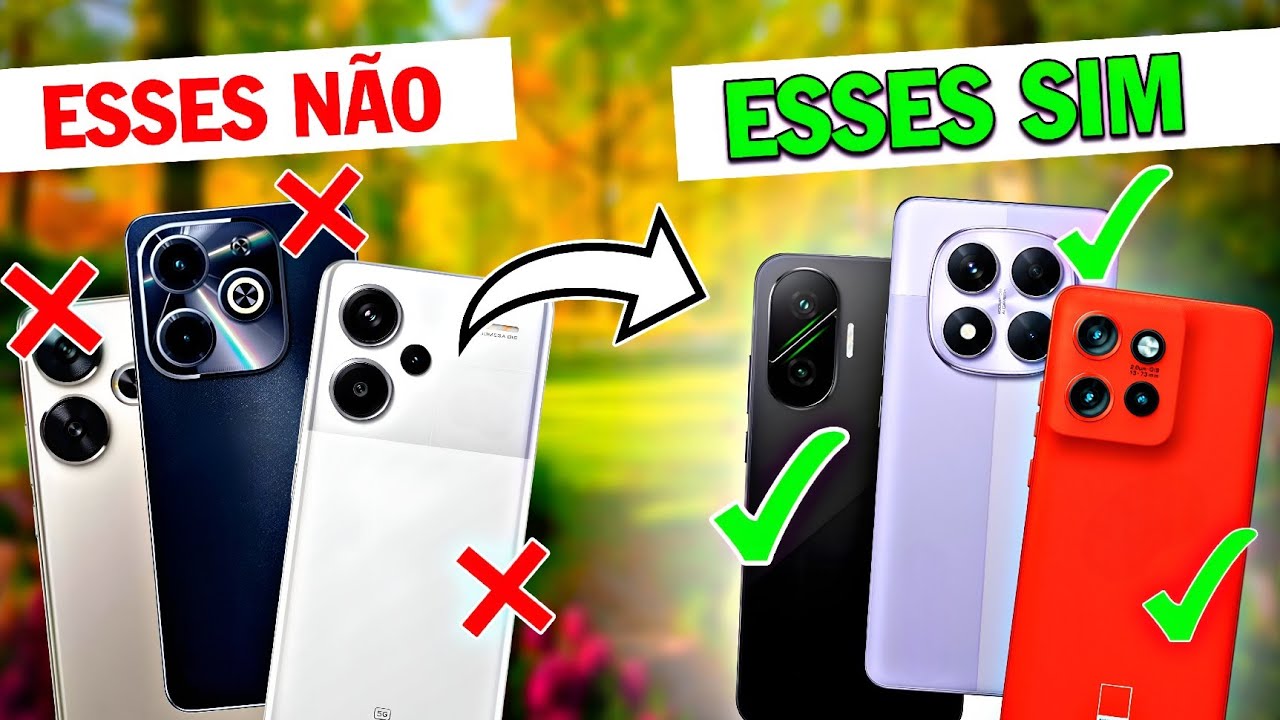MUDOU! Top 5 Celulares para comprar HOJE e NÃO SE ARREPENDER!