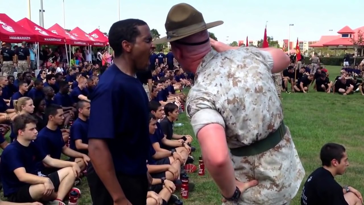 Drill Instructor vs. Poolee (I see tears)