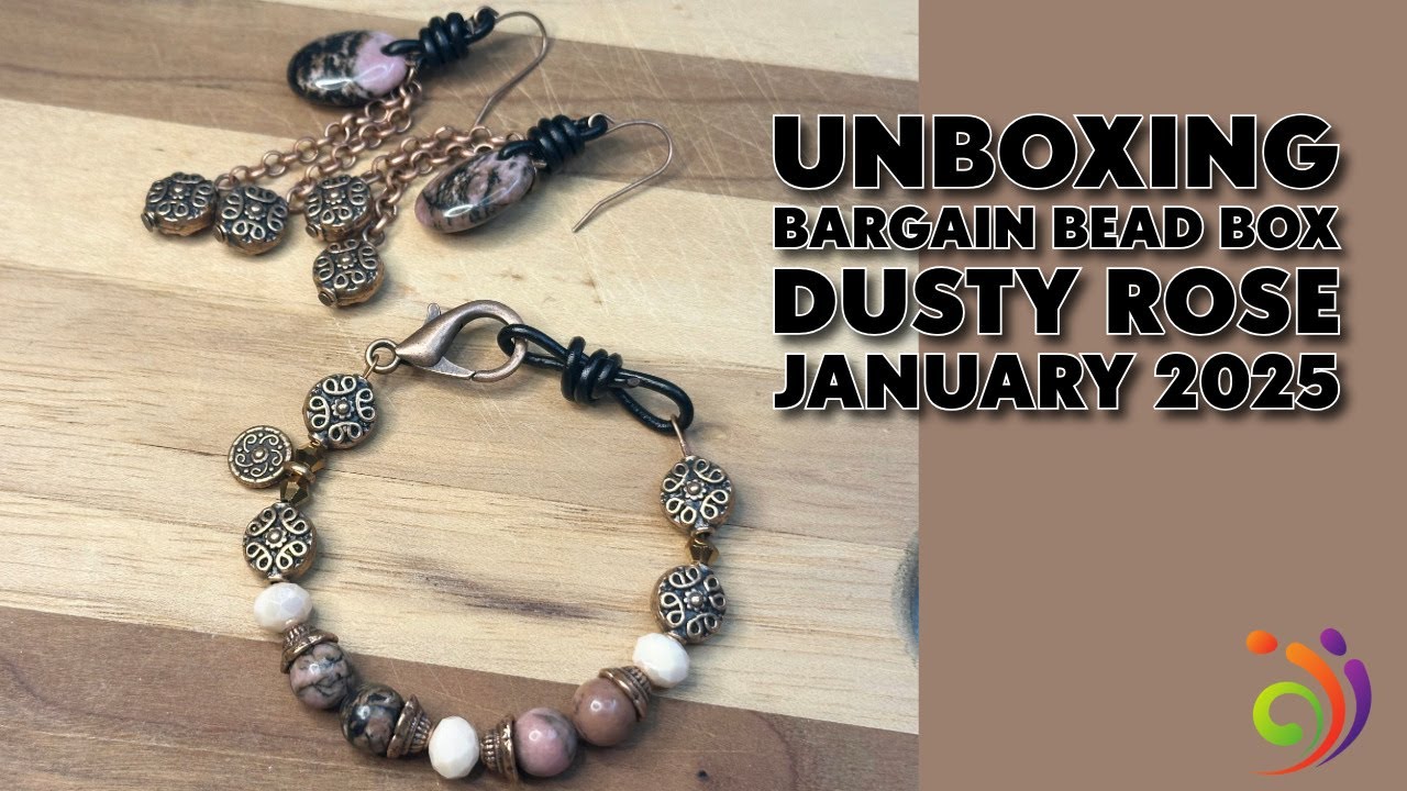 Unboxing Bargain Bead Box Dusty Rose January 2025