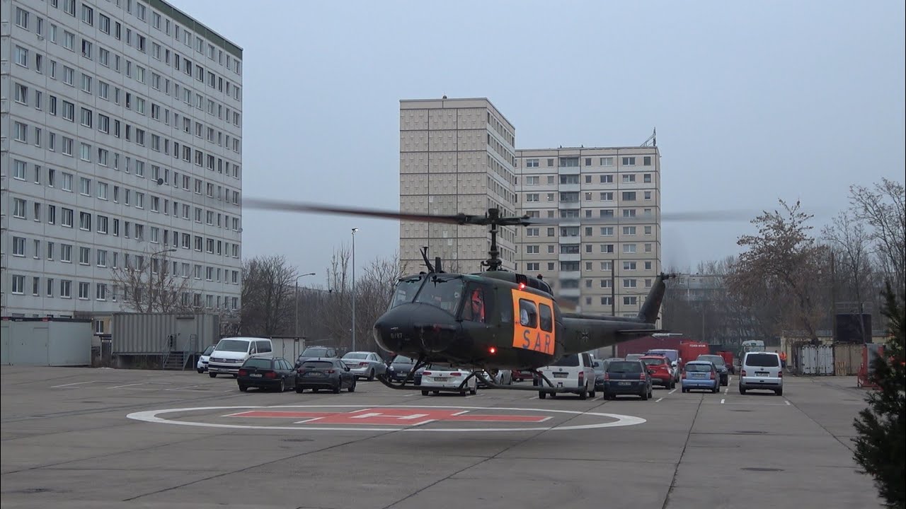 Start SAR 87 Bell UH-1D Bundeswehr Fliegerhorst Holzdorf