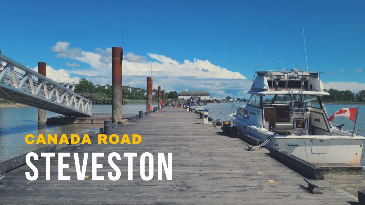 [4K] Steveston, Richmond - Street Walking TourㅣCanada road, 4K Virtual Tour