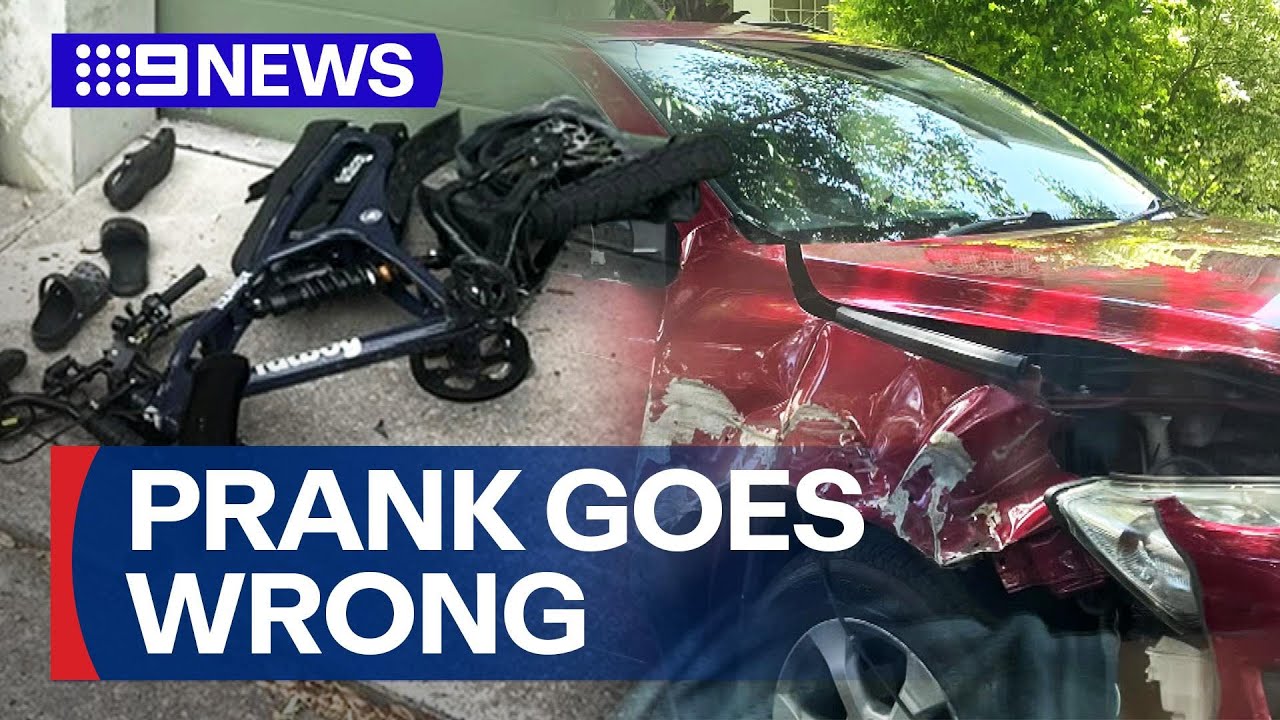 Schoolboy prank goes wrong, leaving boys with broken bones | 9 News Australia
