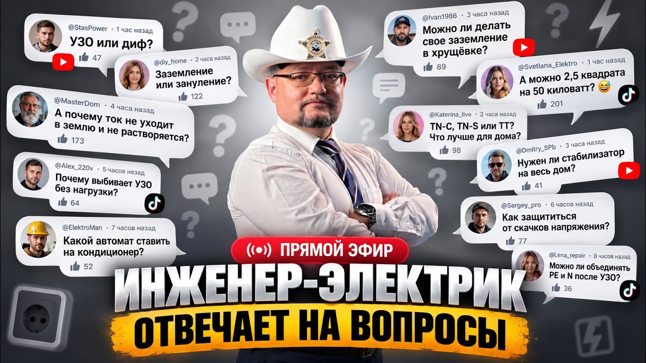 Инженер-электрик Мальков Александр  отвечает на вопросы