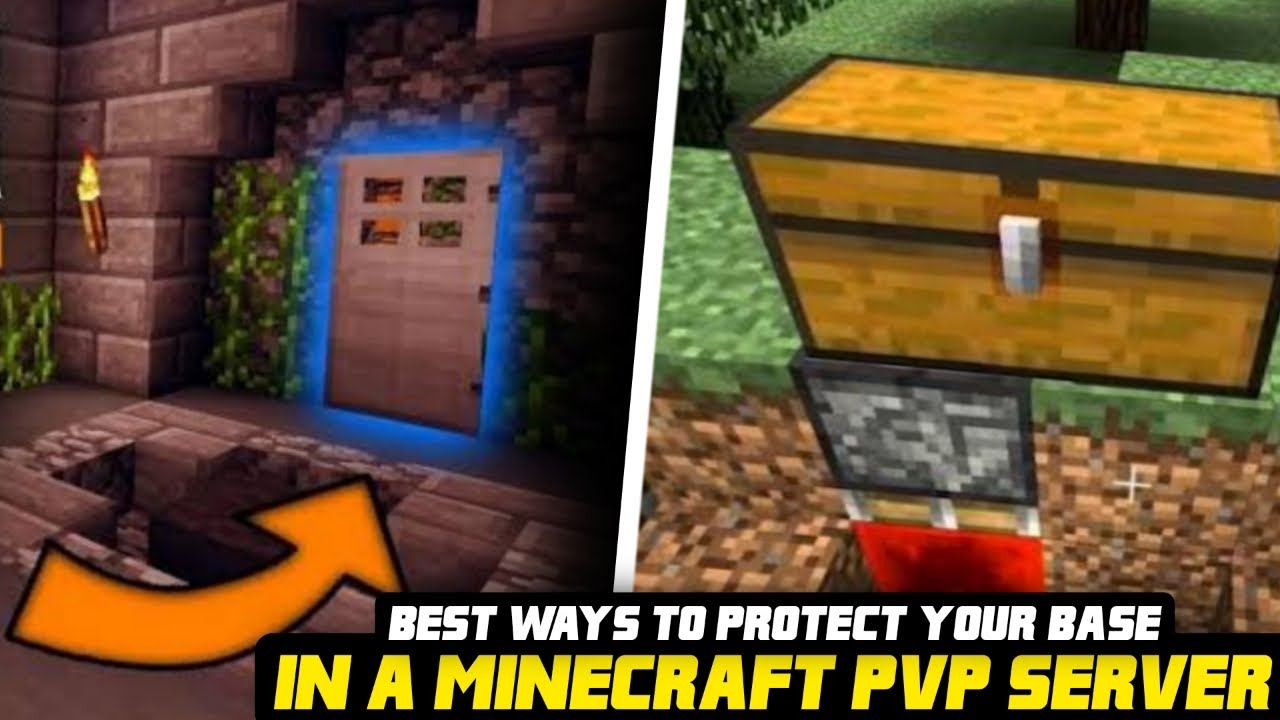 5 BEST WAYS TO PROTECT YOUR BASE IN A MINECRAFT PVP SERVER! (1080P HD)