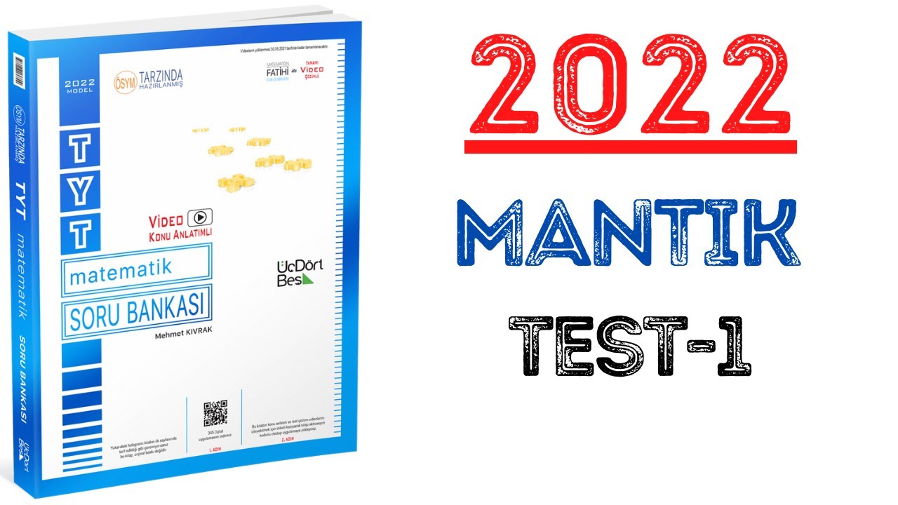 (2022)345 TYT MATEMATİK | MANTIK TEST-1 | #yks2022 #tyt2022 #2022tayfa #345