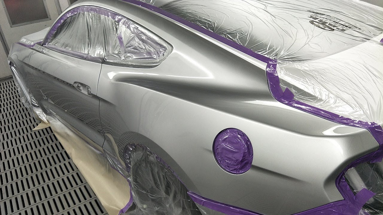 Ingot Silver 2017 GT Mustang: Spray Painting