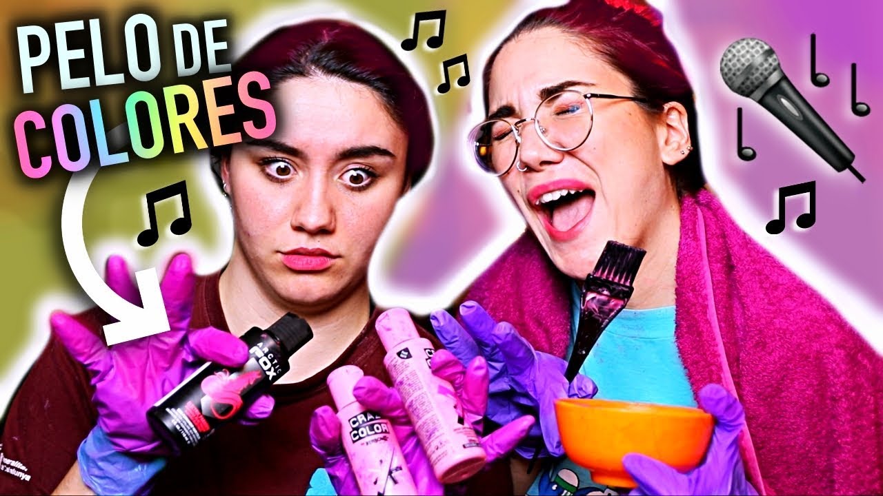 CANTANDO MIENTRAS ME TIÑO EL PELO con mi hermana!! | Carla Laubalo