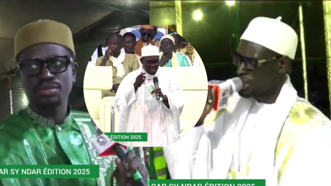 🔴OUSTAZ MANSOUR DIÉNE, GAMOU SERIGNE BABACAR SY NDAR,  AVEC CHEIKH TIDIANE MBAYE ET PAPE MALICK
