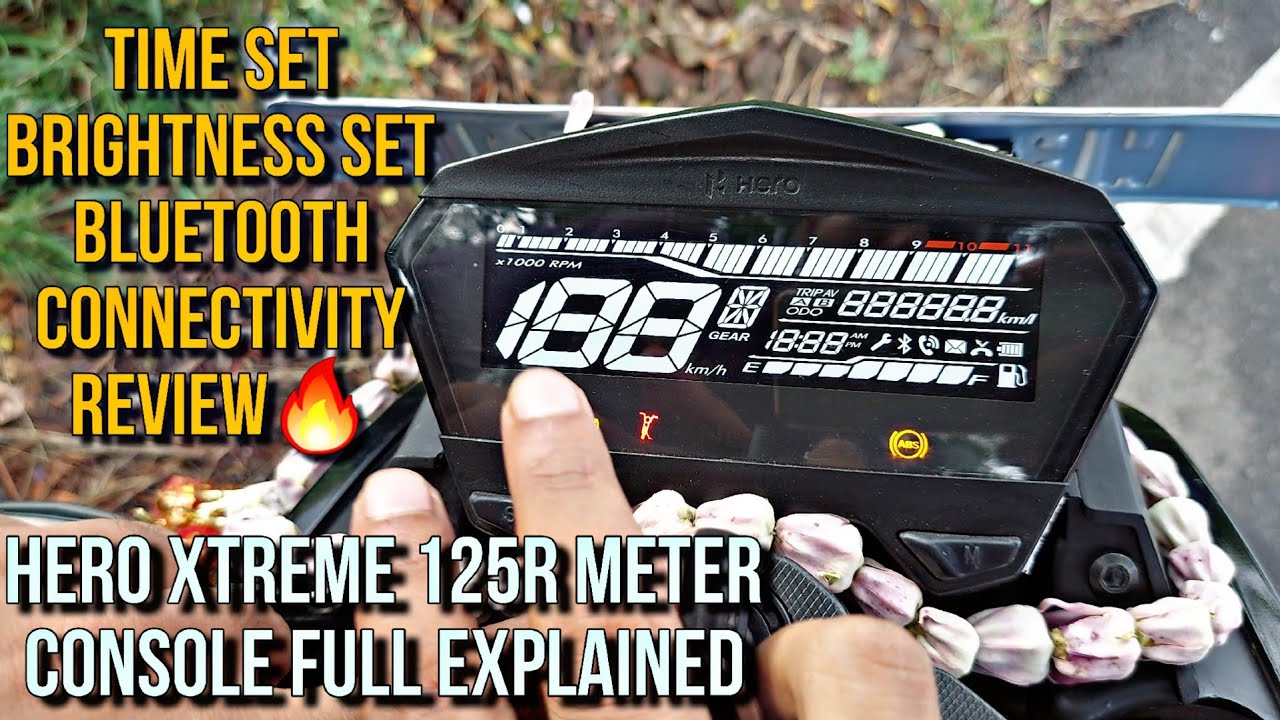Xtreme 125R Meter Console Explained | Bluetooth Connectivity & Navigation | Time & Brightness Set